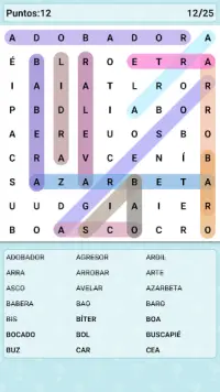 Word Search Games in Spanish Screen Shot 3