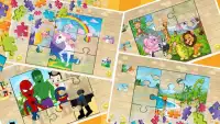 Superhero Puzzle - Cartoon Game For Kid & Toddler Screen Shot 4
