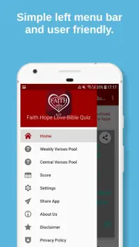 Faith Hope and Love Verses - KJV Bible and Quizzes Screen Shot 0