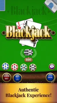 Blackjack Card Game Screen Shot 0
