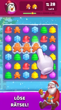 Super Weihnachtsspiel 🎄 Match 3 zu Weihnachten🎅 Screen Shot 0