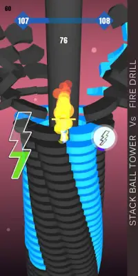 Stack Ball : Drill 3d helix jump tower oyun Screen Shot 2