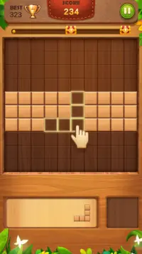 Block Puzzle: Beyin Eğitimi Testi Ahşap Mücevher Screen Shot 0