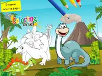 Динозавр книжка-раскраска раскраски для детей Screen Shot 5