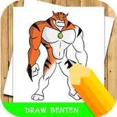 how to draw cartoon ben 10 step by step