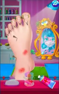 Miraculous Ladybug Nail_Foot Surgery Master Jogos Screen Shot 7