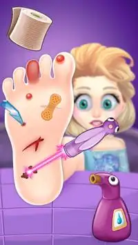पैर के लिए डॉक्टर: शल्य चिकित्सा खेलों Screen Shot 2