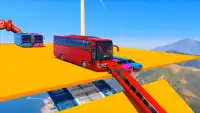 Superheroes Coach Bus Stunts: Speed Racing Games Screen Shot 7