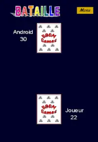 Bataille : jeu de cartes simple Screen Shot 2