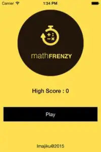 Math Frenzy Screen Shot 0