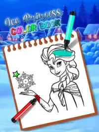 Ice Princess Coloring Book Games For Girls Screen Shot 0