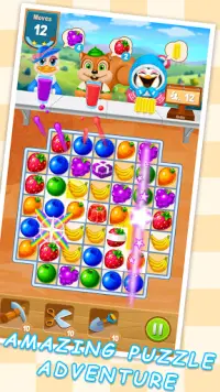 Royal Fruits Match - Candy Crush Juice Jam Games Screen Shot 3