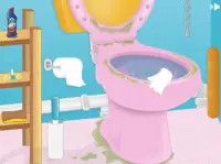 Girls bathroom cleaning games Screen Shot 3