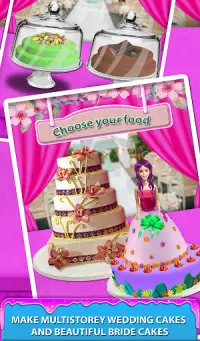 Wedding Doll Cake Maker! Cooking Bridal Cakes Screen Shot 9