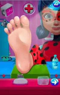 Miraculous Ladybug Nail_Foot Surgery Master Jogos Screen Shot 5