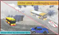 Simulador de ônibus de neve de inverno 2018 Screen Shot 1