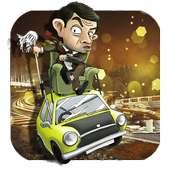 Petualangan mobil balap Super mr Bean.