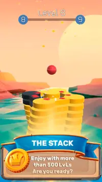 The Stack Tower : Ball Fall game 3d stick blocks ☄ Screen Shot 2