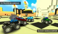 Blocky Monster Truck Demolition Derby Screen Shot 1