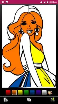 BARBIE DOLL COLORING Screen Shot 4