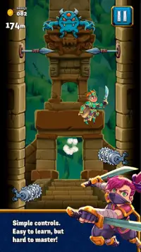 Super Tower Warriors - Jump as high as you can! Screen Shot 3