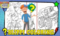 Blippi coloring game Screen Shot 0