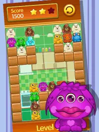 Block Angry Monsters - free colorful puzzle game Screen Shot 1