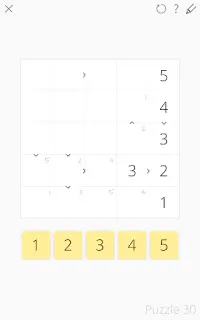 Futoshiki 101 - Sudoku-style number puzzle game Screen Shot 6