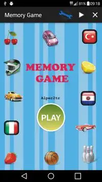 Memory Game Screen Shot 1