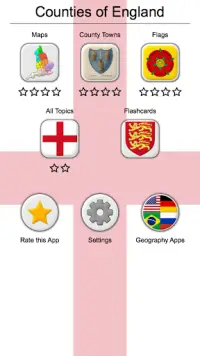 Counties of England - Quiz on county towns & flags Screen Shot 2