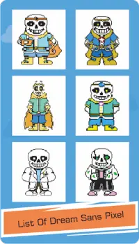 Dream Sans Pixel Art Color By Number Screen Shot 0