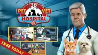 Pet Hastane Simülatörü 2020 - Pet Doktor Oyunları Screen Shot 5
