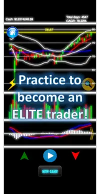 GlowChart: Simulador de comercio de acciones Screen Shot 4
