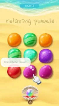 Pebbles Swap Puzzle. Free Logical Puzzle Game. Screen Shot 2