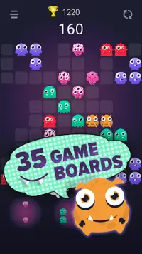 Monster Busters Match 3 Block Puzzle Screen Shot 3