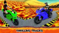 Xtreme Lava Rooftop Bike Tracks Race Gt Stunts Sim Screen Shot 1