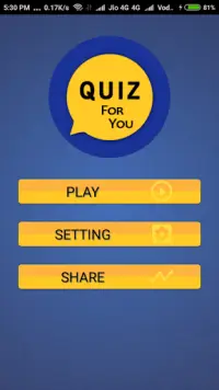 Quiz For You - Trivial Game Screen Shot 0