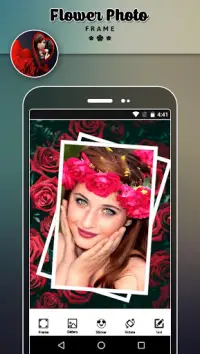 Flower PhotoFrame Screen Shot 0