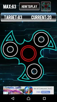 Fidget Spinner Glow Screen Shot 3