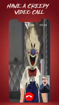 Scary Ice Creepy Call & Chat Screen Shot 0