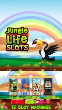 Jungle Life Slots Free Pokies Screen Shot 0