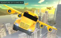 Flying School Bus Simulator 3D: Extreme Tracks Screen Shot 16