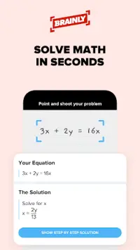 Brainly – Homework Math Solver Screen Shot 1