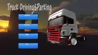 Real Truck Driving & Park 2016 Screen Shot 0