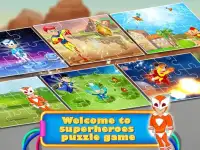 Puzzle Kids Super Hero Shape & Jigsaw Puzzles Screen Shot 0
