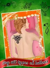 Back Tattoo : Girls Games Screen Shot 0