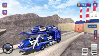 Police Car Transport Car Games Screen Shot 3