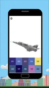 Samolot Pixel Art - piaskownica pixel art Screen Shot 2