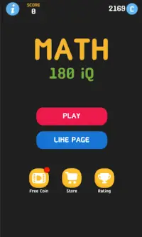 คณิตคิดเร็ว Math 180 IQ Game Screen Shot 0