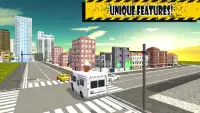 Kota Mobil Menyetir Sekolah 3D Screen Shot 1